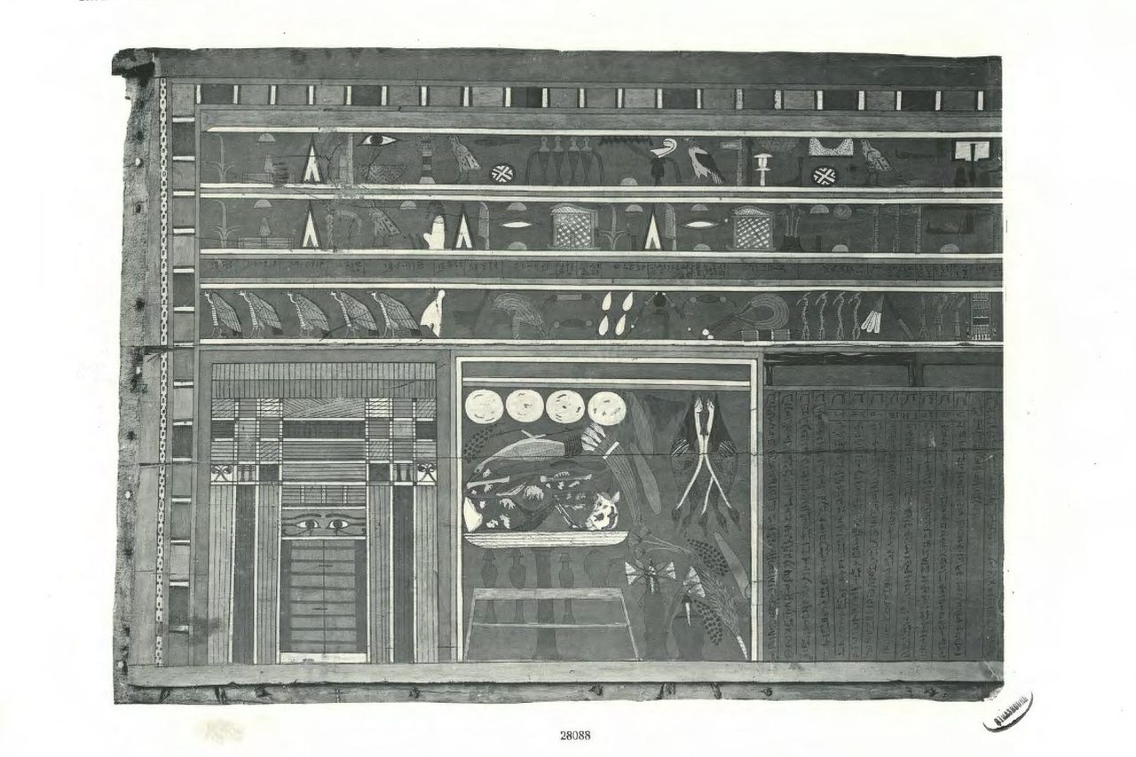Coffin of the steward Nefri, from Deir el-Bersha, carrying the cartouches of pharaoh Wahkare Khety