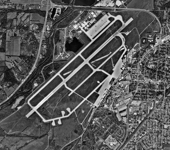 Aerial orthophoto of Wright-Patterson Air Force Base, Ohio