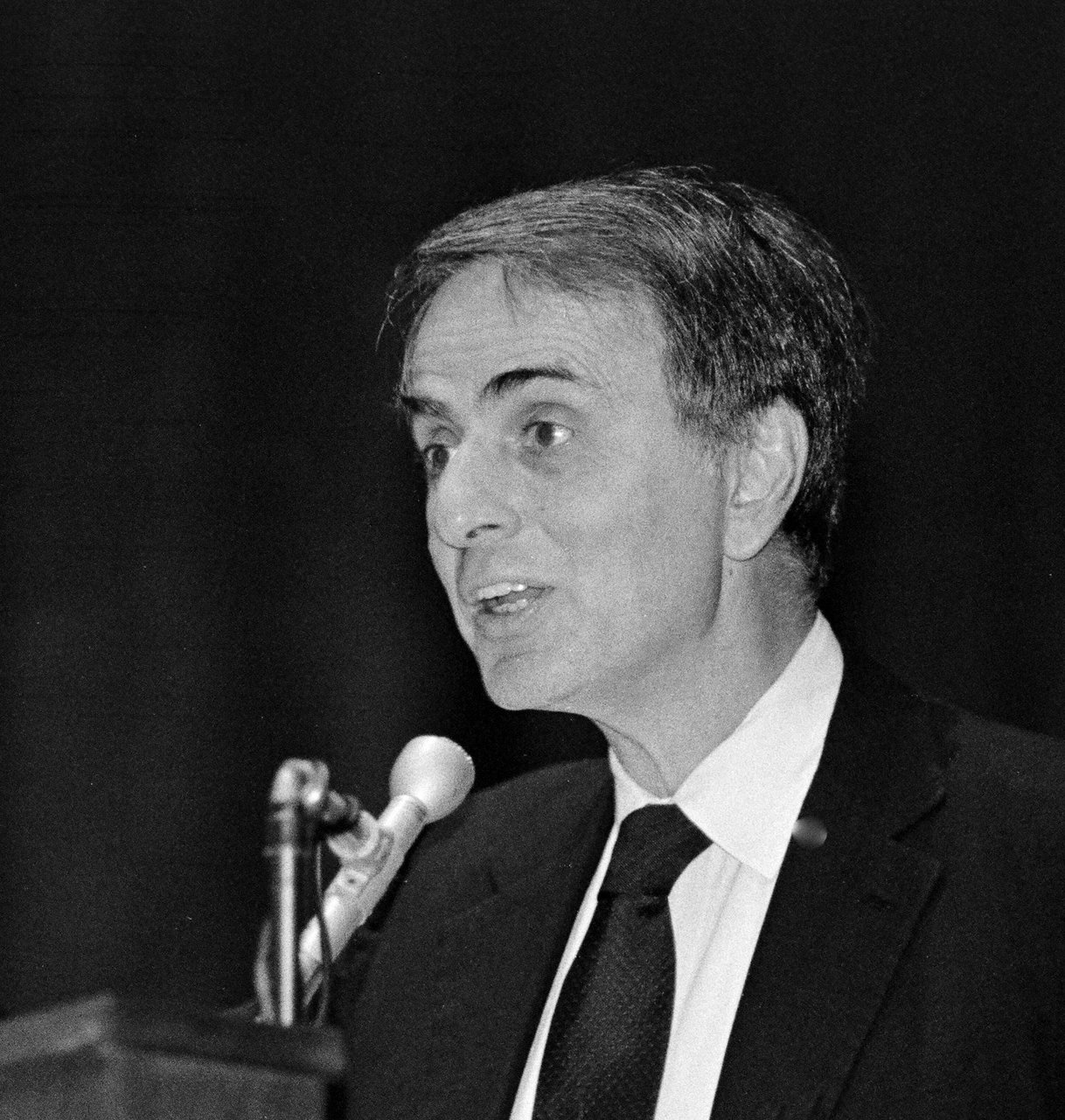 Astronomer Carl Sagan, Cornell University, 1987