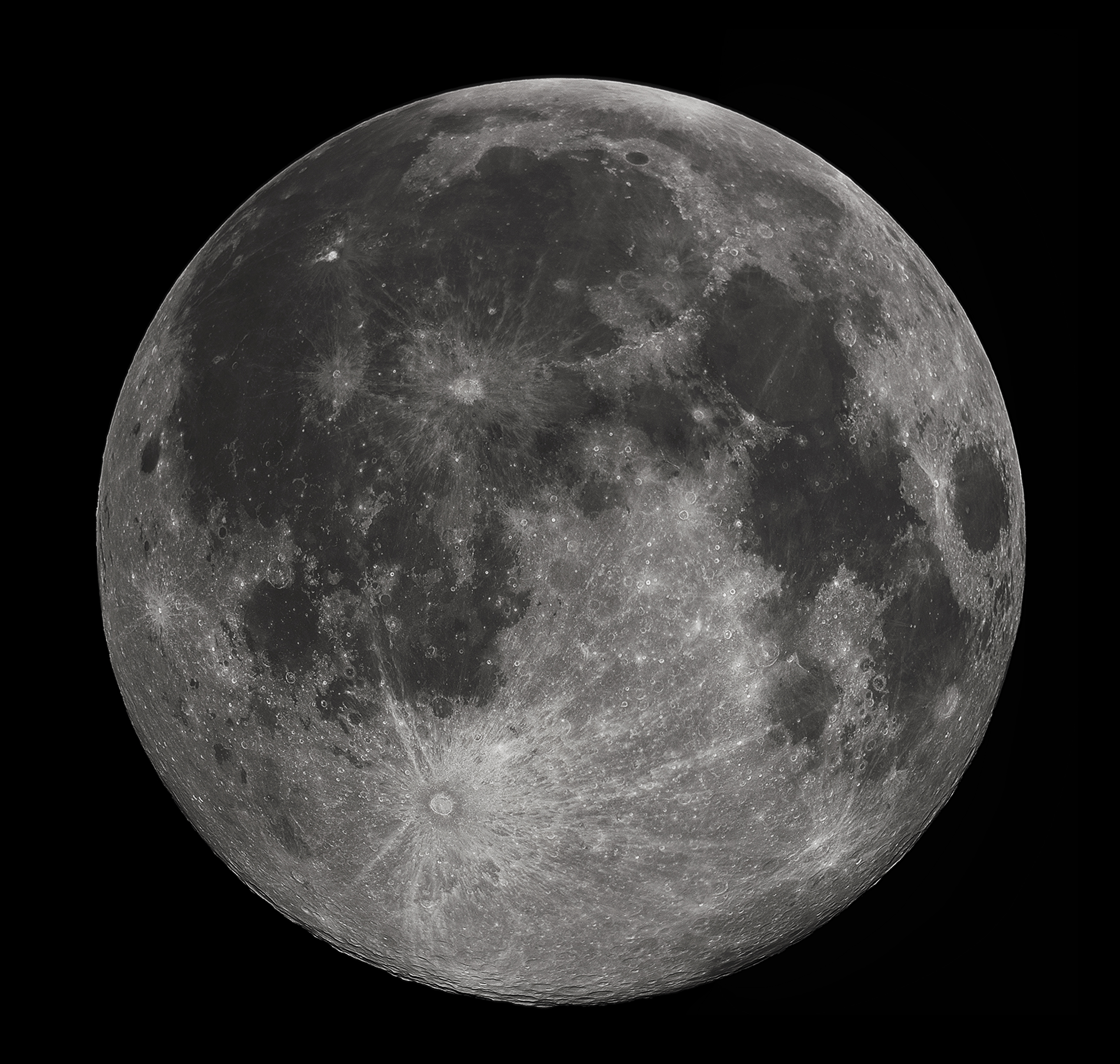 Photograph of the full Moon