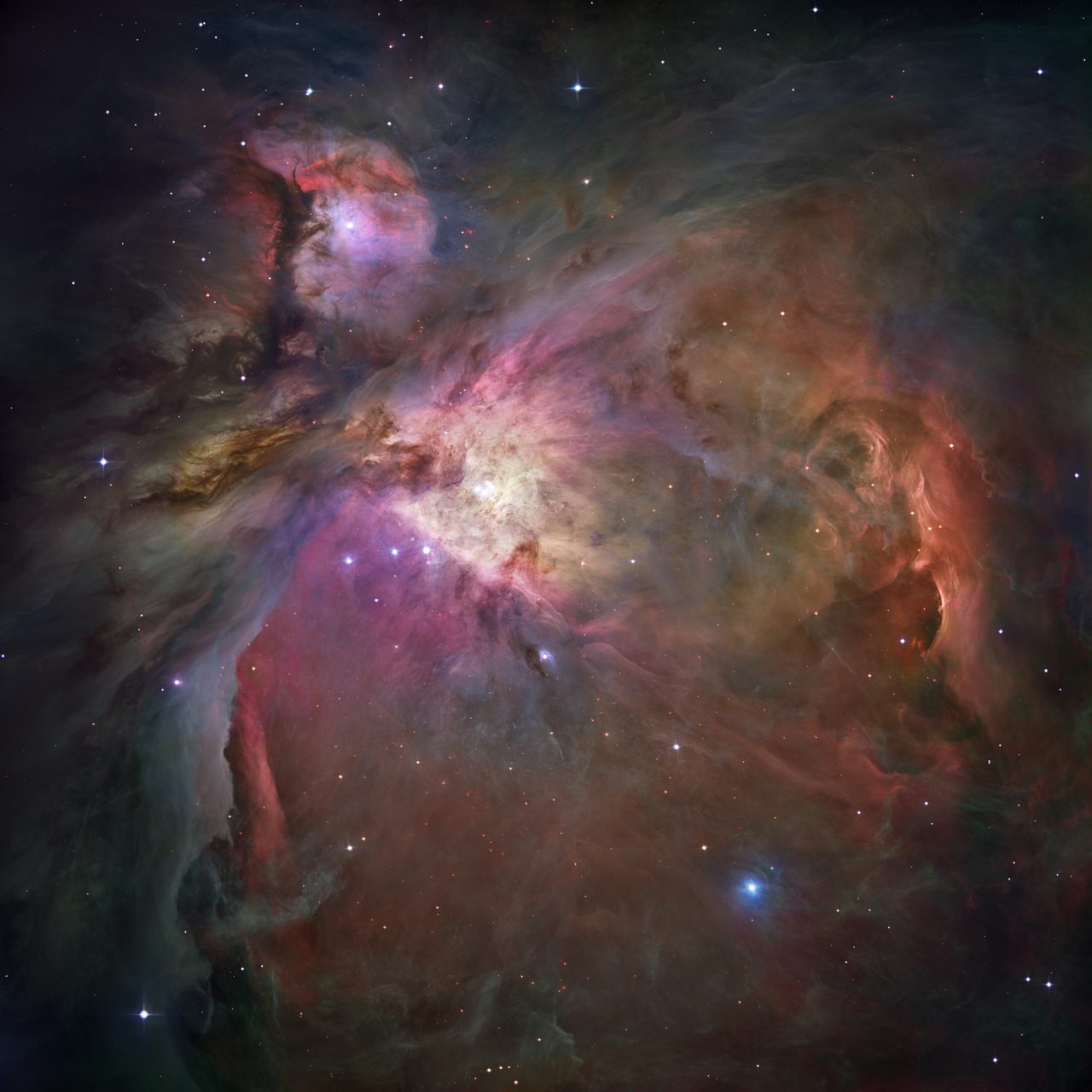 The Orion Nebula star-forming region, part of the constellation where Darryl Anka's channeled Bashar material places the planet Essassani, roughly 500 light-years away.