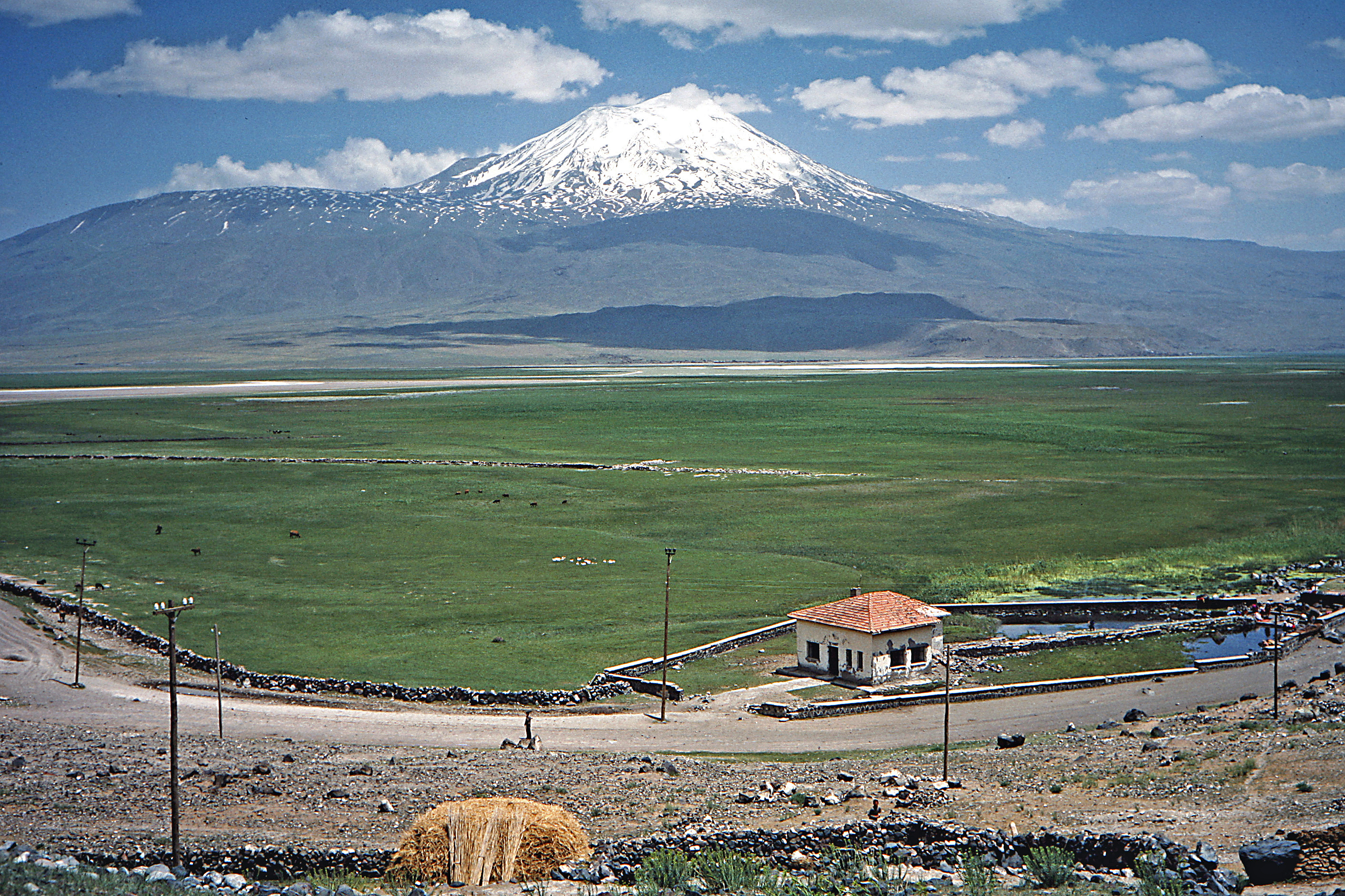 Mount Ararat, a dormant volcano in Eastern Anatolia, Turkey, the highest point in the country