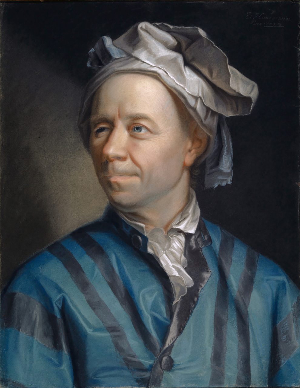 A pastel portrait of the mathematician Leonhard Euler