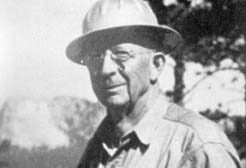 Portrait photograph of geologist J Harlen Bretz, 1949
