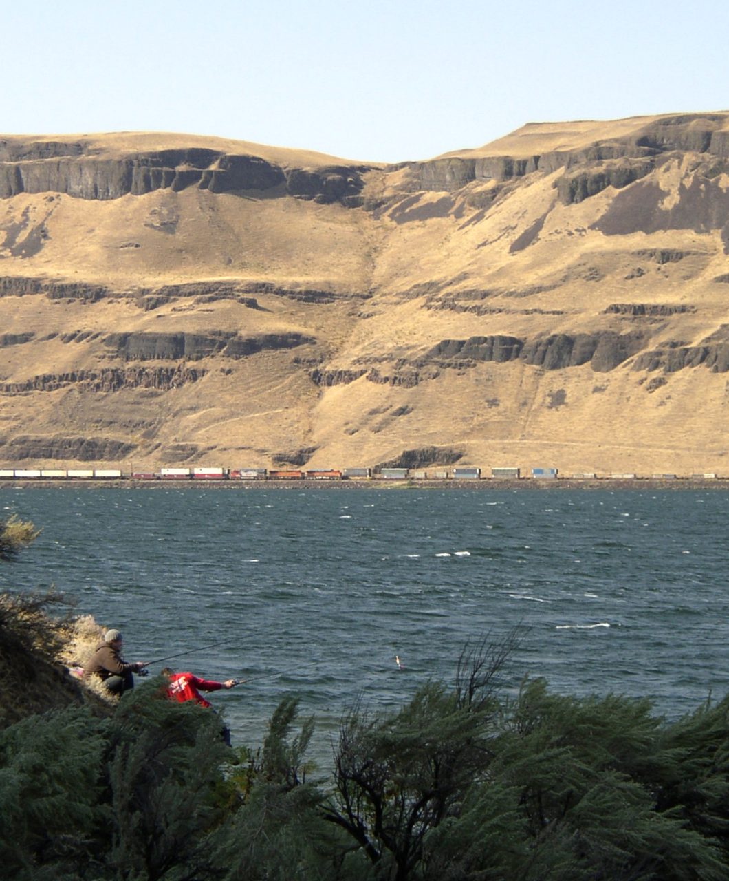 Wallula Gap, a narrow constriction on the Columbia River, Washington State
