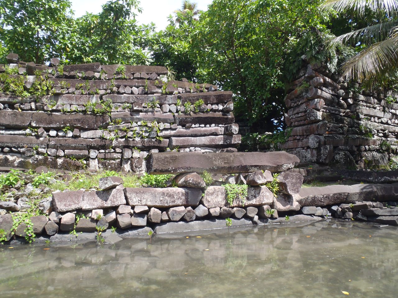 Nan Madol, a megalithic complex of artificial islets built from basalt columns on Pohnpei, Micronesia