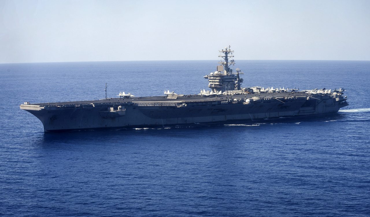USS Nimitz (CVN-68) underway at sea