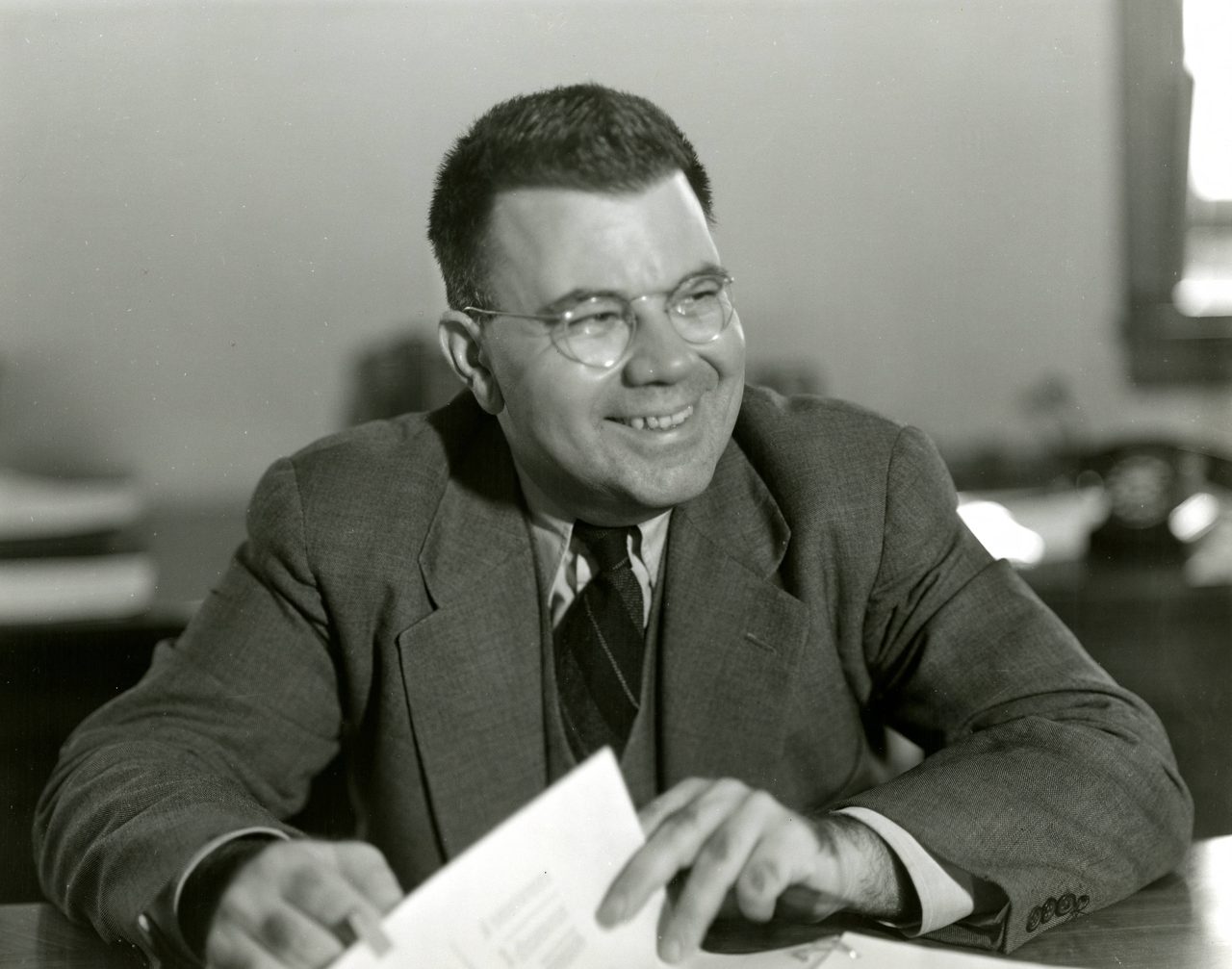 Portrait photograph of physicist Edward U. Condon