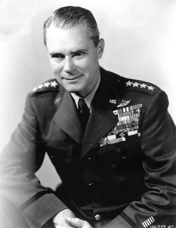 Formal portrait of General Hoyt S. Vandenberg in U.S. Air Force service dress uniform