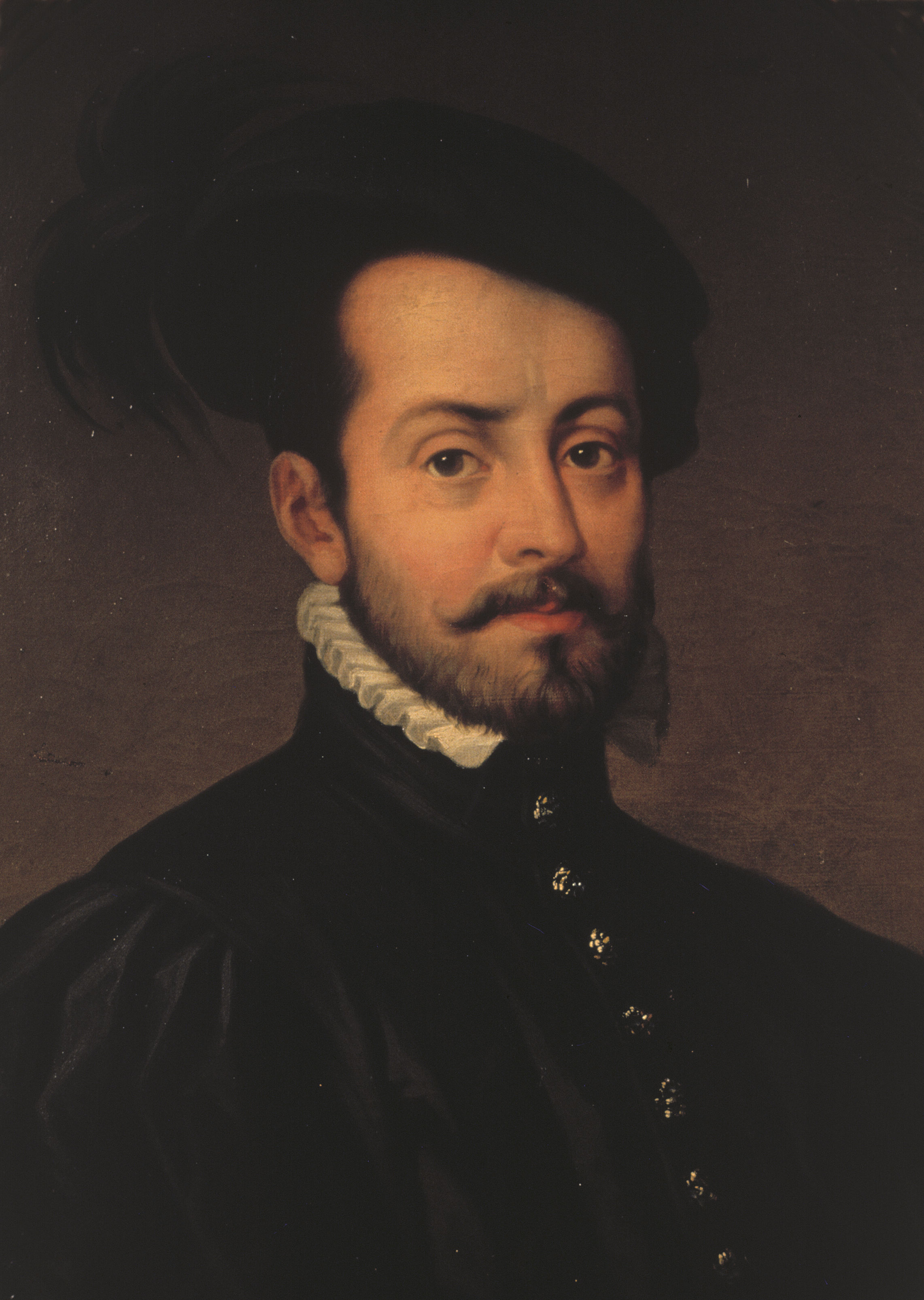An anonymous colonial-period portrait of the Spanish conquistador Hernan Cortes