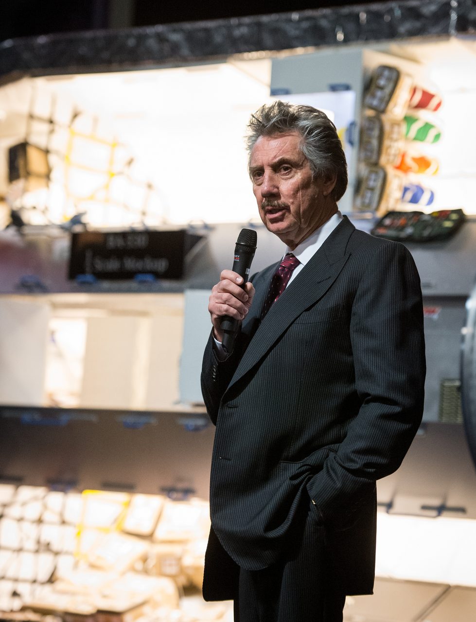 Robert Bigelow speaking at a January 2013 NASA press briefing announcing the BEAM space station module contract