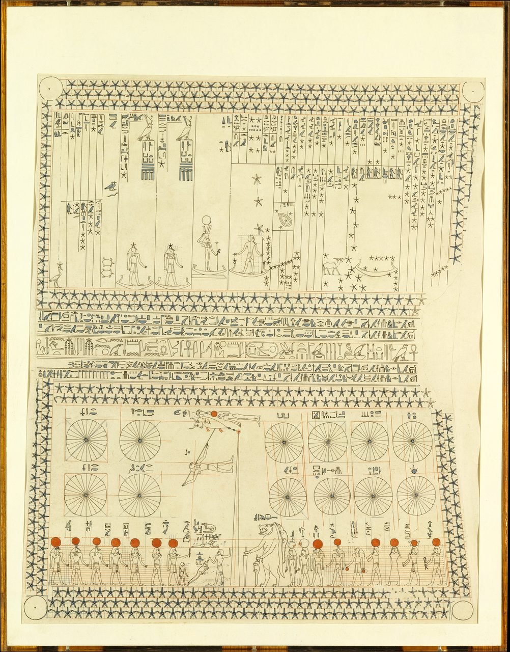 Astronomical ceiling facsimile, Tomb of Senenmut, Deir el-Bahri