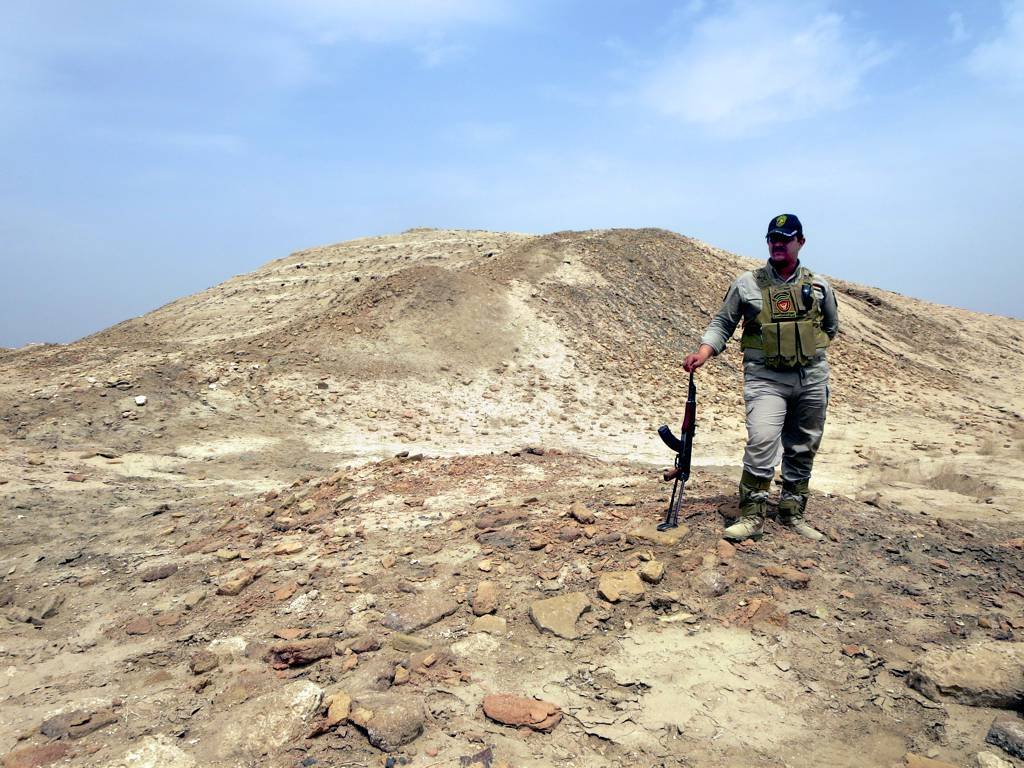 The ziggurat ruins at Eridu, southern Iraq, one of the earliest urban settlements in the world