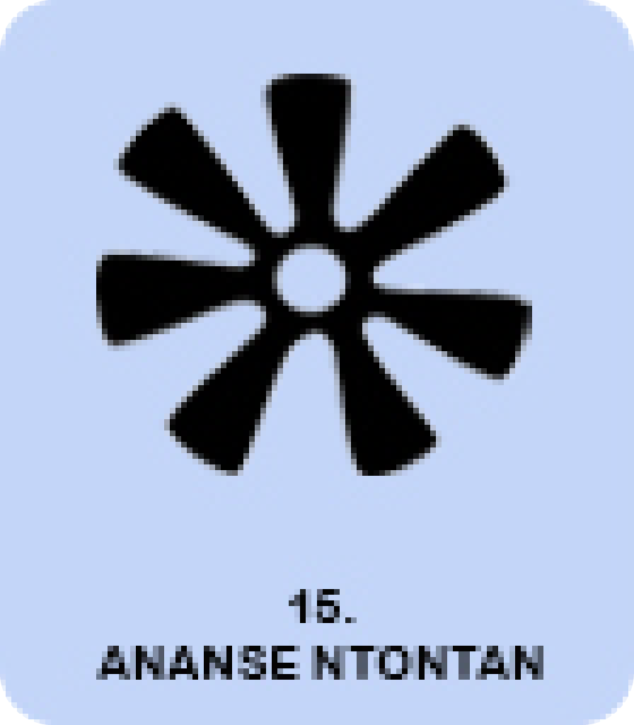 Ananse Ntontan, an Akan Adinkra symbol representing wisdom, creativity, and the complexity of life, named for Anansi