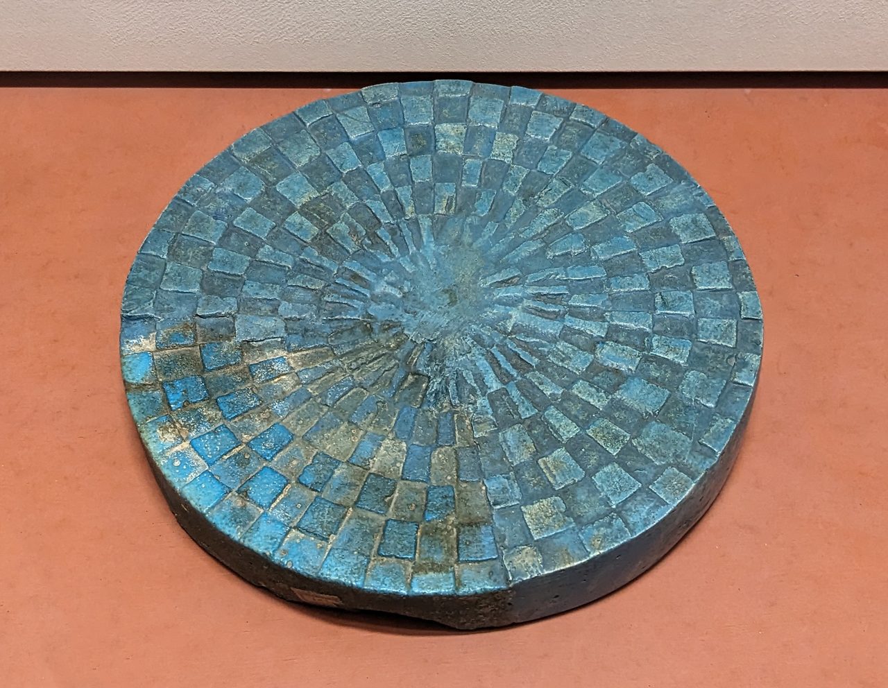 Faience Mehen board game, circa 2900-2700 BCE, found at Abydos, Louvre Museum